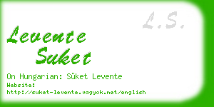 levente suket business card